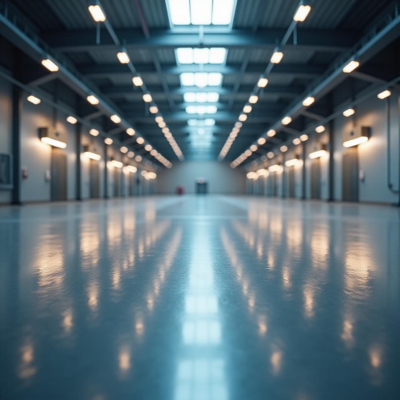 Ultra clean industrial factory floor