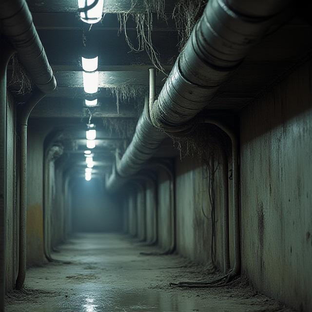 Grime covered industrial ventilation unit